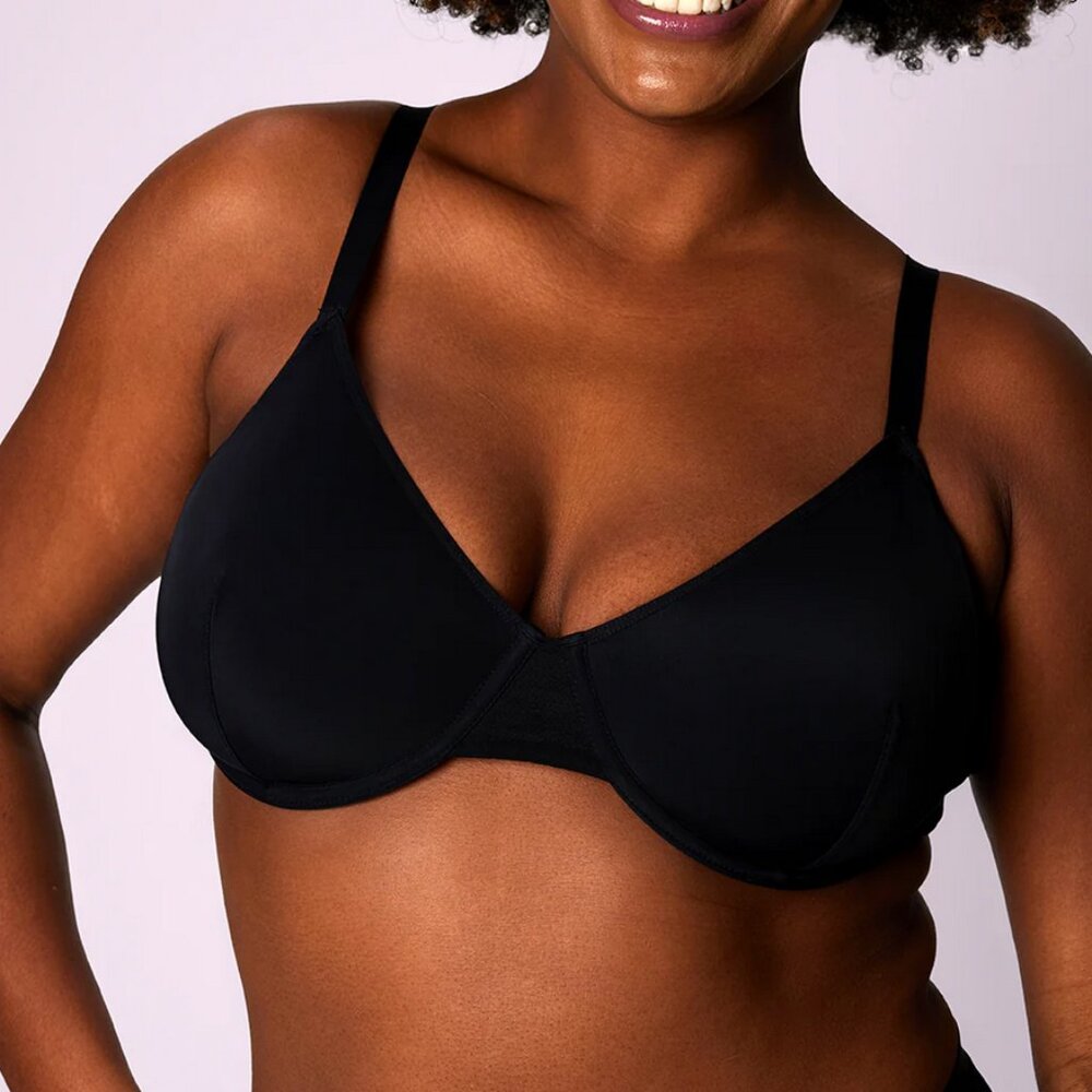 Parade Black Dream Triangle Unlined Bra 42G NWT